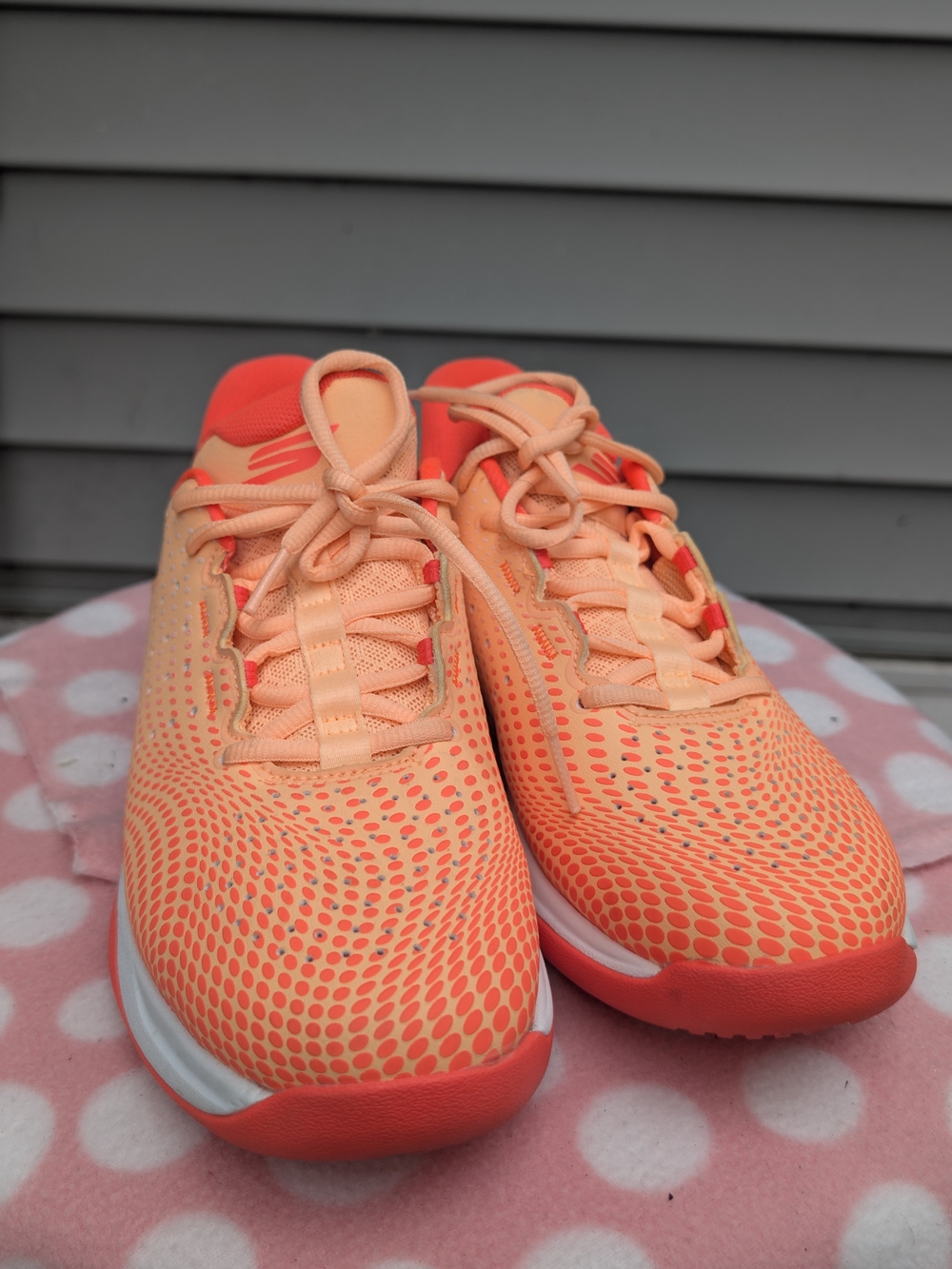 Skechers  Neon Orange Performance Sneakers Viper Court Reload Pickleball